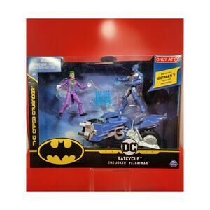 Spin Master DC BATCYCLE THE JOKER VS BATMAN 3 Pack Target Exclusive 4” Inch 2020